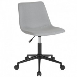 MFO Camila Collection Task Chair in Light Gray Fabric