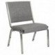 MFO Princeton 1500 lb. Rated Gray Antimicrobial Fabric Churchillatric Chair with Silver Vein Frame