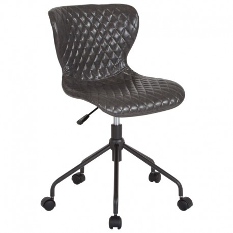 MFO Oxford Collection Task Chair in Gray Vinyl