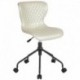 MFO Oxford Collection Task Chair in Ivory Vinyl