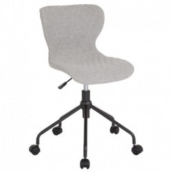 MFO Oxford Collection Task Chair in Light Gray Fabric