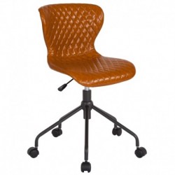 MFO Oxford Collection Task Chair in Saddle Vinyl