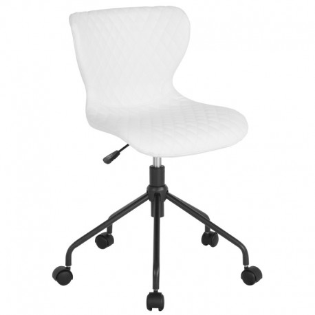 MFO Oxford Collection Task Chair in White Vinyl