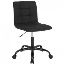 MFO Camila Collection Task Chair in Black Fabric