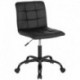 MFO Camila Collection Task Chair in Black Leather