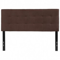 MFO Gale Collection Full Size Headboard in Dark Brown Fabric