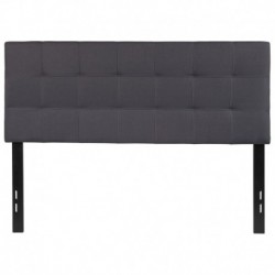 MFO Gale Collection Full Size Headboard in Dark Gray Fabric