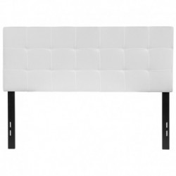 MFO Gale Collection Full Size Headboard in White Fabric