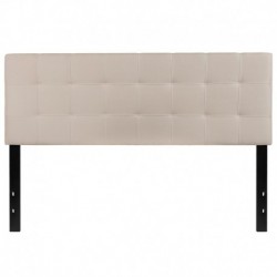 MFO Gale Collection Queen Size Headboard in Beige Fabric