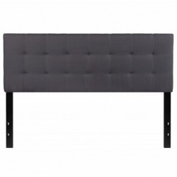 MFO Gale Collection Queen Size Headboard in Dark Gray Fabric