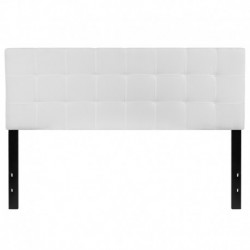 MFO Gale Collection Queen Size Headboard in White Fabric