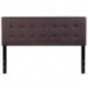 MFO Lennox Collection Queen Size Headboard in Brown Vinyl