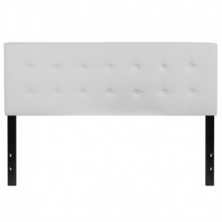 MFO Lennox Collection Queen Size Headboard in White Vinyl