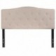 MFO Diana Collection Full Size Headboard in Beige Fabric