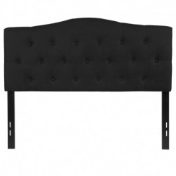 MFO Diana Collection Full Size Headboard in Black Fabric