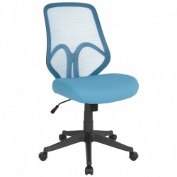 MFO Princeton Collection High Back Light Blue Mesh Office Chair