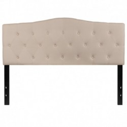 MFO Diana Collection Queen Size Headboard in Beige Fabric
