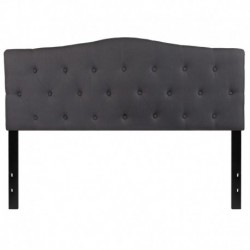 MFO Diana Collection Queen Size Headboard in Dark Gray Fabric