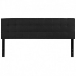 MFO Gale Collection King Size Headboard in Black Fabric