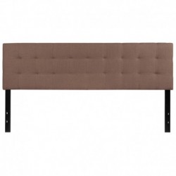 MFO Gale Collection King Size Headboard in Camel Fabric