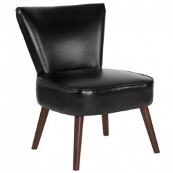 MFO Stanford Collection Black Leather Retro Chair