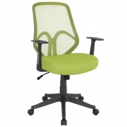 MFO Princeton Collection High Back Green Mesh Office Chair with Arms