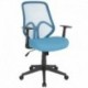 MFO Princeton Collection High Back Light Blue Mesh Office Chair with Arms