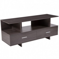 MFO Stanford Collection Driftwood Wood Grain Finish TV Stand and Media Console