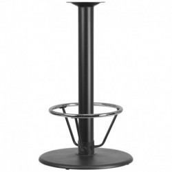 MFO 24'' Round Restaurant Table Base with 4'' Dia. Bar Height Column and Foot Ring