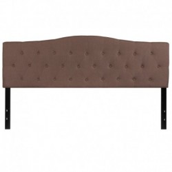 MFO Diana Collection King Size Headboard in Camel Fabric