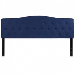 MFO Diana Collection King Size Headboard in Navy Fabric