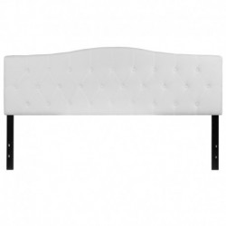 MFO Diana Collection King Size Headboard in White Fabric