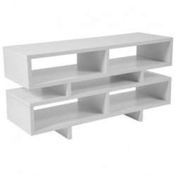 MFO Princeton Collection White Finish TV Stand and Media Console