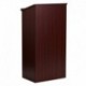 MFO Stand-Up Wood Lectern in Mahogany