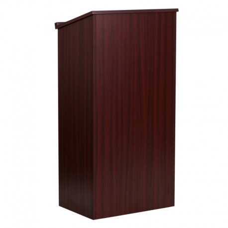 MFO Stand-Up Wood Lectern in Mahogany