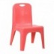 MFO Red Plastic Stackable School Chair with Carrying Handle and 11'' Seat Height