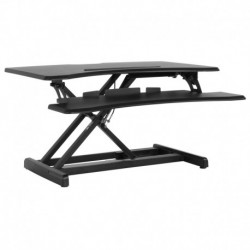 MFO Princeton 30.25"W Black Sit / Stand Height Adjustable Ergonomic Desk with Height Lock Feature