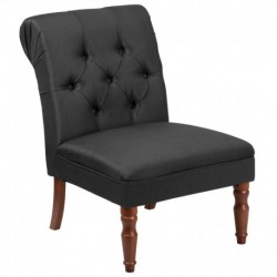 MFO Oxford Collection Black Fabric Tufted Chair