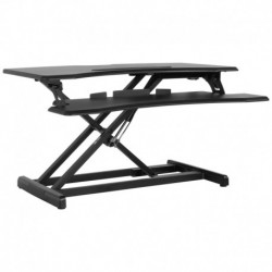 MFO Princeton 32.6"W Black Sit / Stand Height Adjustable Ergonomic Desk with Height Lock Feature