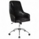 MFO Stanford Collection High Back Chair in Black Leather