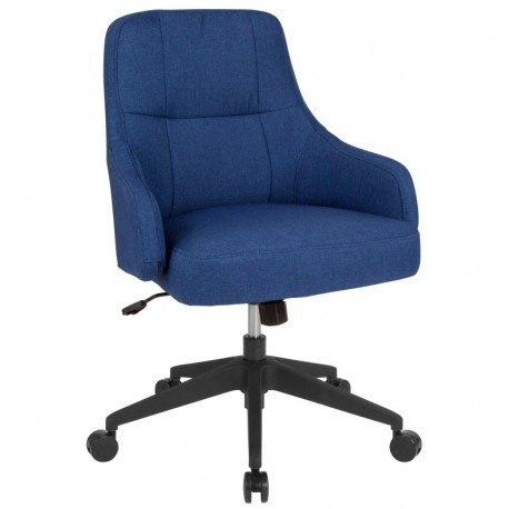 MFO Knox Collection Mid-Back Chair in Blue Fabric