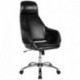 MFO Nash Collection High Back Chair in Black Leather