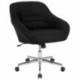 MFO Nash Collection Mid-Back Chair in Black Fabric