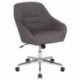 MFO Nash Collection Mid-Back Chair in Dark Gray Fabric