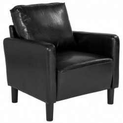MFO Winston Collection Chair in Black Leather