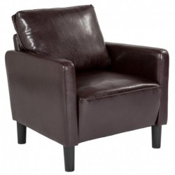 MFO Winston Collection Chair in Brown Leather