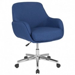 MFO Meyer Collection Mid-Back Chair in Blue Fabric