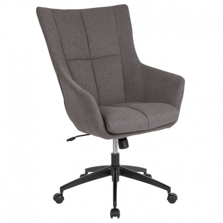 MFO Kit Collection High Back Chair in Dark Gray Fabric