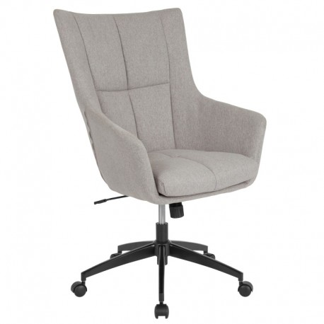 MFO Kit Collection High Back Chair in Light Gray Fabric