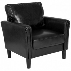 MFO Churchill Collection Chair in Black Leather